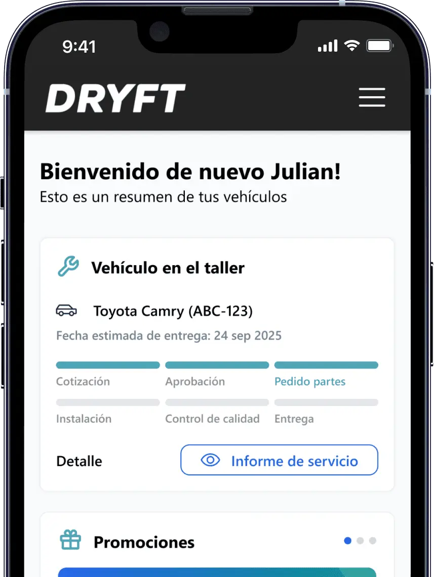 DRYFT App - Panel Individual